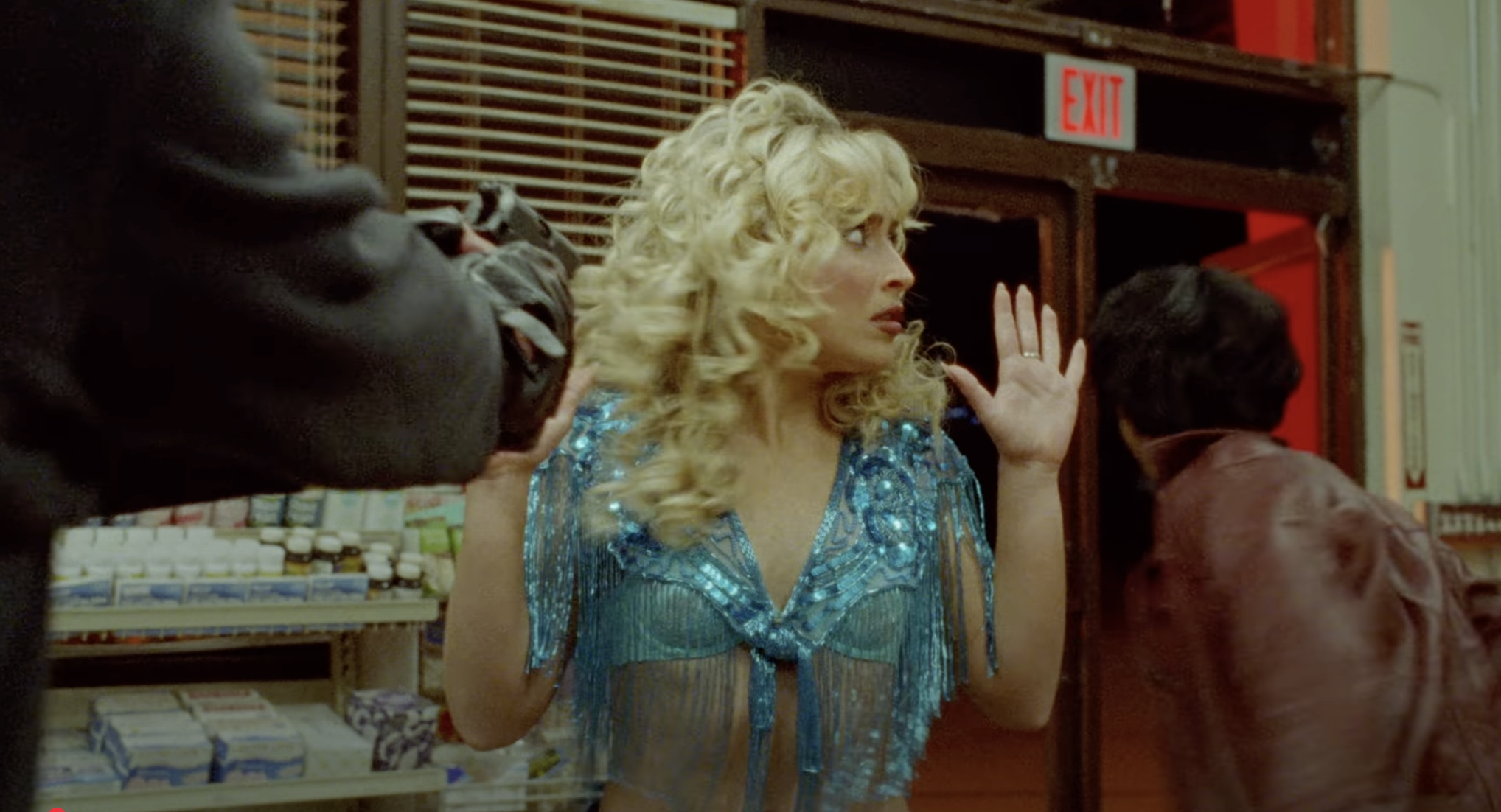 Chaotic scenes from Manchild music video